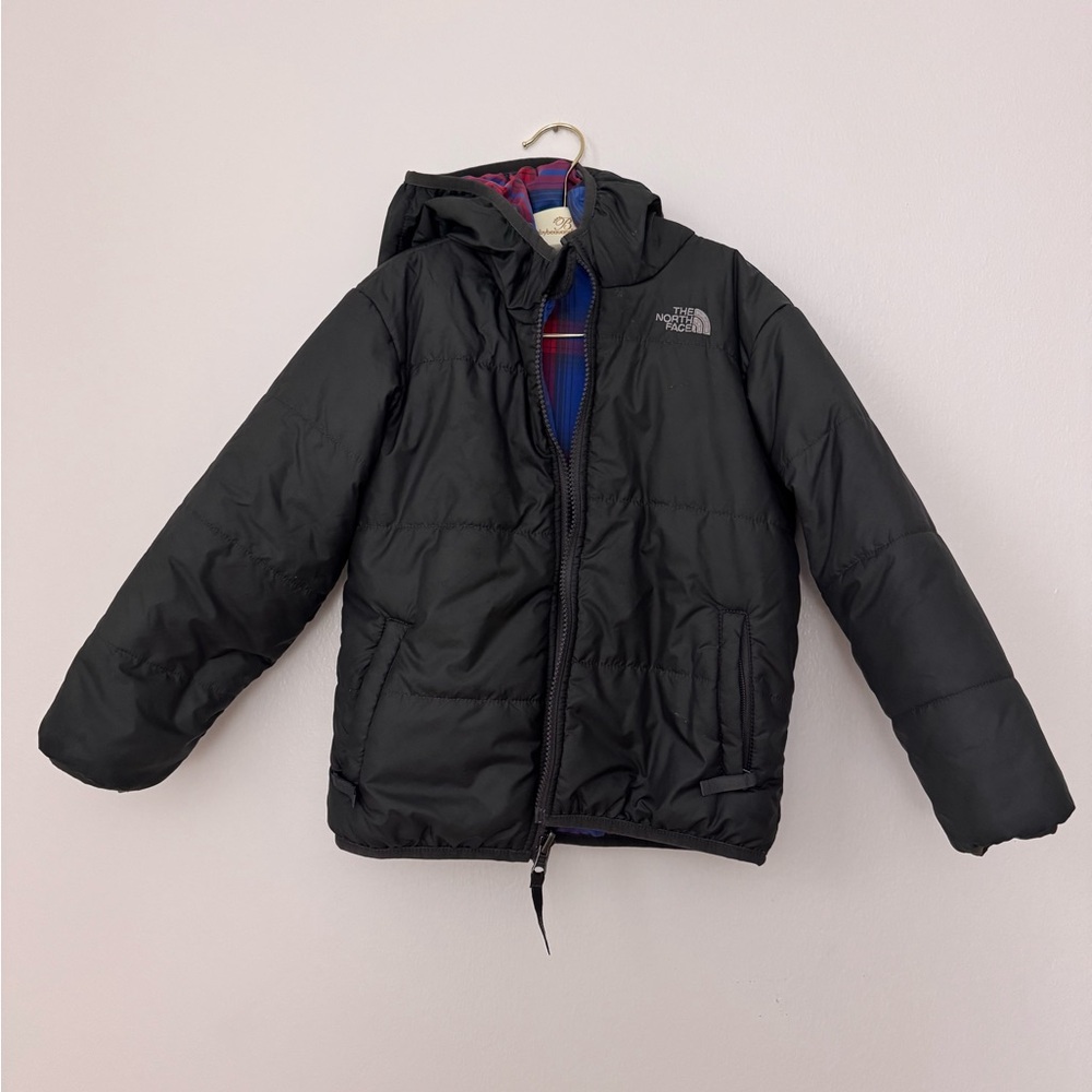 The North Face Kids Black Hooded Puffer Jacket